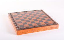 Load image into Gallery viewer, 11" Florentine Chess Set on Leatherette Cabinet Board