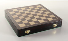 Load image into Gallery viewer, 12" Rosewood and Maple Magnetic Storage Chess Set