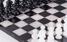 Load image into Gallery viewer, 13" Onyx Chess Set - Black and White