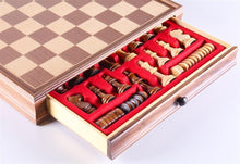Load image into Gallery viewer, 15" Wooden Chess/Checker Set
