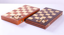 Load image into Gallery viewer, 16" Wooden Checkers Set (64 squares)