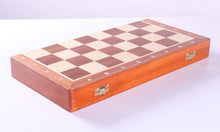 Load image into Gallery viewer, 18.5" Folding Tournament Chess Set - 3.5" Black & Boxwood
