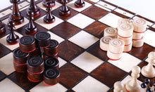 Load image into Gallery viewer, 2 in 1 Chess & Checkers Game Set