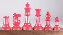 Load image into Gallery viewer, 3 3/4" Heavy Club & Tournament Chess Pieces - Half Set of 17 Pieces