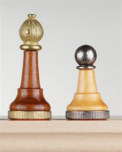 Load image into Gallery viewer, 3" Florentine Metal & Wood Chessmen
