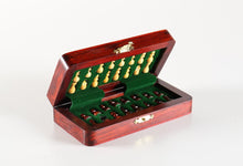 Load image into Gallery viewer, 5" Magnetic Folding Chess Set in Blood Rosewood & White Maple