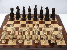 Load image into Gallery viewer, Camelot Chess Pieces by Berkeley - Russet Brown
