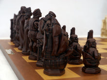 Load image into Gallery viewer, Christopher Columbus Chess Pieces by Berkeley - Russet Brown