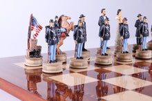 Load image into Gallery viewer, Civil War Chess Set with Storage