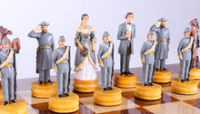 Load image into Gallery viewer, Civil War Chess Set with Storage