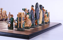 Load image into Gallery viewer, Crusades Chess Set with Maple and Walnut Board