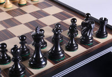 Load image into Gallery viewer, DEAL ITEM: 19" English Chess Set with Pullout Storage Drawers - Black