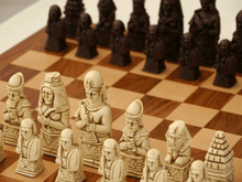 Load image into Gallery viewer, Egyptian Chess Pieces by Berkeley - Russet Brown