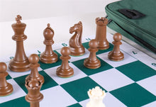Load image into Gallery viewer, Emisario Deluxe Tournament Chess Set Combo - White & Brown
