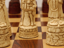 Load image into Gallery viewer, English Chess Pieces by Berkeley - Cardinal Red