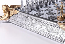 Load image into Gallery viewer, Gold and Silver Egyptian Chess Set