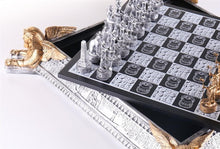 Load image into Gallery viewer, Gold and Silver Egyptian Chess Set