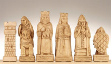 Load image into Gallery viewer, House of Hauteville Chessmen - Antique White and Brown Marble Resin