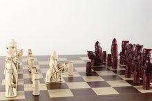 Load image into Gallery viewer, Isle of Lewis Chess Pieces by Berkeley - Cardinal Red