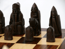 Load image into Gallery viewer, Isle of Lewis Chess Pieces by Berkeley - Russet Brown