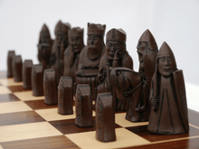 Load image into Gallery viewer, Isle of Lewis Chess Pieces by Berkeley - Russet Brown