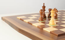 Load image into Gallery viewer, JLP Natural Edge Hardwood Chessboard #15