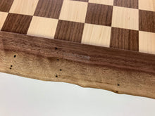 Load image into Gallery viewer, JLP Natural Edge Hardwood Chessboard #23