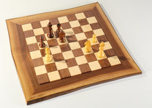 Load image into Gallery viewer, JLP Natural Edge Hardwood Chessboard #8