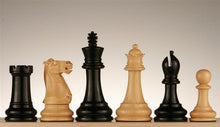 Load image into Gallery viewer, Large Staunton Wooden Chess Set Combo - Black Lacquer