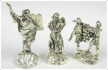 Load image into Gallery viewer, Large Sterling Silver Biblical Chess Set