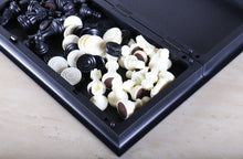 Load image into Gallery viewer, Magnetic Folding Travel Chess & Checker Set - Small