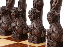 Load image into Gallery viewer, Mandarin Chess Pieces by Berkeley - Russet Brown