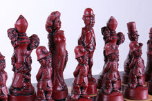 Load image into Gallery viewer, Hollywood's Golden Age Chess Set on Birdseye Maple Board