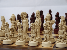 Load image into Gallery viewer, Movie Stars Chess Pieces by Berkeley - Cardinal Red