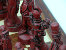 Load image into Gallery viewer, Movie Stars Chess Pieces by Berkeley - Cardinal Red