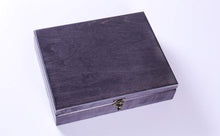 Load image into Gallery viewer, Old World Wooden Treasure Box with Brass Latch (Made in USA) - Black Stain
