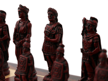 Load image into Gallery viewer, Roman Chess Pieces by Berkeley - Cardinal Red