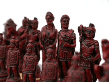 Load image into Gallery viewer, Roman Chess Pieces by Berkeley - Cardinal Red