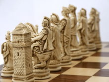 Load image into Gallery viewer, Roman Chess Pieces by Berkeley - Cardinal Red