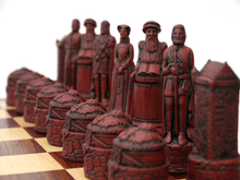 Load image into Gallery viewer, Scottish Chess Pieces by Berkeley - Cardinal Red