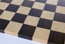 Load image into Gallery viewer, STACK Chessboard - Tournament Edition in Rosewood and Birdseye Maple (DISCOUNTED FOR IMPERFECTION)
