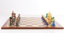 Load image into Gallery viewer, Sydney Gruber Painted Club Chess Set Combo #2 in Multicolor vs Black