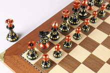Load image into Gallery viewer, Sydney Gruber Painted Club Chess Set Combo #3 in Multicolor vs Black