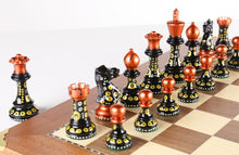 Load image into Gallery viewer, Sydney Gruber Painted Club Chess Set Combo #3 in Multicolor vs Black