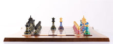 Load image into Gallery viewer, Sydney Gruber's Painted Chess Set - Live Edge Design