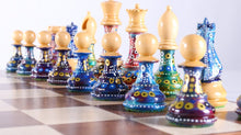 Load image into Gallery viewer, Sydney Gruber's Painted Chess Set - Queen Anne Design