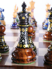 Load image into Gallery viewer, Sydney Gruber's Painted Chess Set - Queen Anne Design