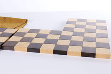 Load image into Gallery viewer, the STACK Chessboard - Tournament Edition in Rosewood and Birdseye Maple
