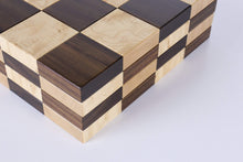 Load image into Gallery viewer, the STACK Chessboard - Tournament Edition in Rosewood and Birdseye Maple