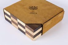 Load image into Gallery viewer, the STACK Chessboard - Tournament Edition in Rosewood and Birdseye Maple